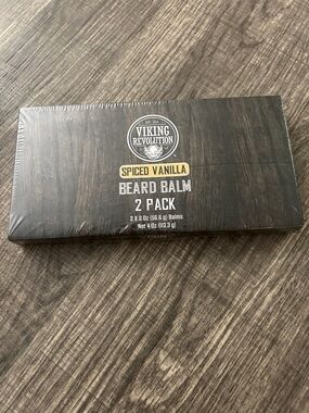 Viking Revolution Spiced Vanilla Beard Balm 2-Pack - 4 oz total